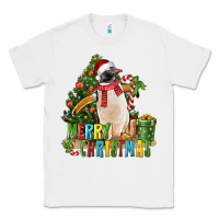 White Merry Christmas Penguin Classic Tee - LillyAllenDesigns
