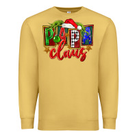 Antique Gold Christmas papa claus Premium Sweatshirt - FaDigitalArtStudio