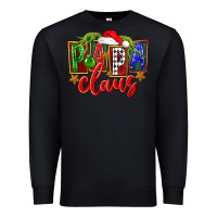 Black Christmas papa claus Premium Sweatshirt - FaDigitalArtStudio