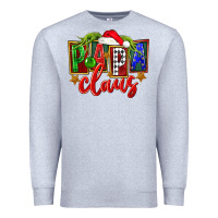 Heather Grey Christmas papa claus Premium Sweatshirt - FaDigitalArtStudio