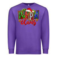 Purple Christmas papa claus Premium Sweatshirt - FaDigitalArtStudio