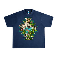 Navy aztec  cowhide cactus gemstone Urban Heavy Tee - JahusDesignShop