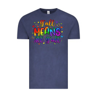 Vintage Denim y all means all y all Vintage Tee - Artiststas