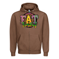Chestnut mardi gras fat tuesday Zipper Hoodie - OliviaCreatesArt