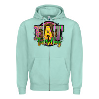 Seafoam mardi gras fat tuesday Zipper Hoodie - OliviaCreatesArt