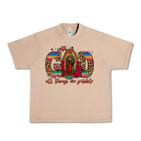 With God All Things Are Possible Lady Of Guadalupe Urban Heavy Tee | Teevron