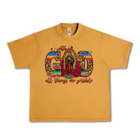 Peanut Butter with god all things are possible lady of guadalupe Urban Heavy Tee - Jasminsmagicworld