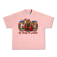 Salmon with god all things are possible lady of guadalupe Urban Heavy Tee - Jasminsmagicworld