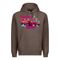 Coffee Loads of love Valentine's day truck Premium Hoodie - FaDigitalArtStudio