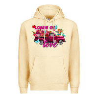 Pina Colada Loads of love Valentine's day truck Premium Hoodie - FaDigitalArtStudio