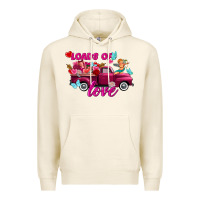 Tofu Loads of love Valentine's day truck Premium Hoodie - FaDigitalArtStudio