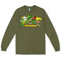 Army Green teacher st. patricks day Long Sleeve Tee - NancyCooperArtShop