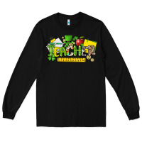 Black teacher st. patricks day Long Sleeve Tee - NancyCooperArtShop
