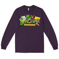 Plum teacher st. patricks day Long Sleeve Tee - NancyCooperArtShop
