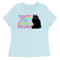 Baby Blue dont yell at me ill cry Ladies Tee - MaliasSmallBusiness