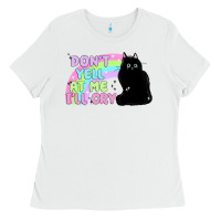 White dont yell at me ill cry Ladies Tee - MaliasSmallBusiness