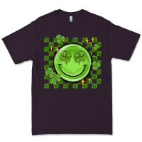 Plum checkered st. patrick's day Premium Tee - MaliasSmallBusiness