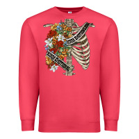 Cardinal kinda emotionless kinda emotional skeleton chest Premium Sweatshirt - FaDigitalArtStudio