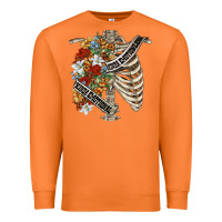 Carrot kinda emotionless kinda emotional skeleton chest Premium Sweatshirt - FaDigitalArtStudio