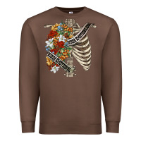 Chestnut kinda emotionless kinda emotional skeleton chest Premium Sweatshirt - FaDigitalArtStudio