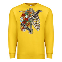 Lemon kinda emotionless kinda emotional skeleton chest Premium Sweatshirt - FaDigitalArtStudio