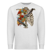 Kinda Emotionless Kinda Emotional Skeleton Chest Premium Sweatshirt | Teevron