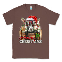 Chestnut Merry Christmas Alpine Goat Classic Tee - LillyAllenDesigns