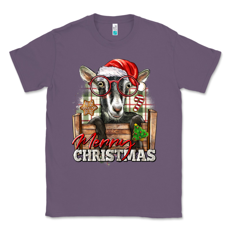 Merry Christmas Alpine Goat Classic Tee by LillyAllenDesigns | Teevron