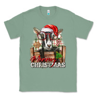 Sage Merry Christmas Alpine Goat Classic Tee - LillyAllenDesigns