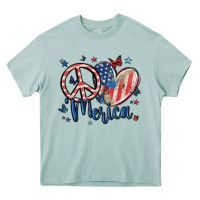 Arona peace love 'merica Heavy Core Tee - MaliasSmallBusiness