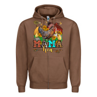 Chestnut mama hen western olivia Zipper Hoodie - OliviaCreatesArt