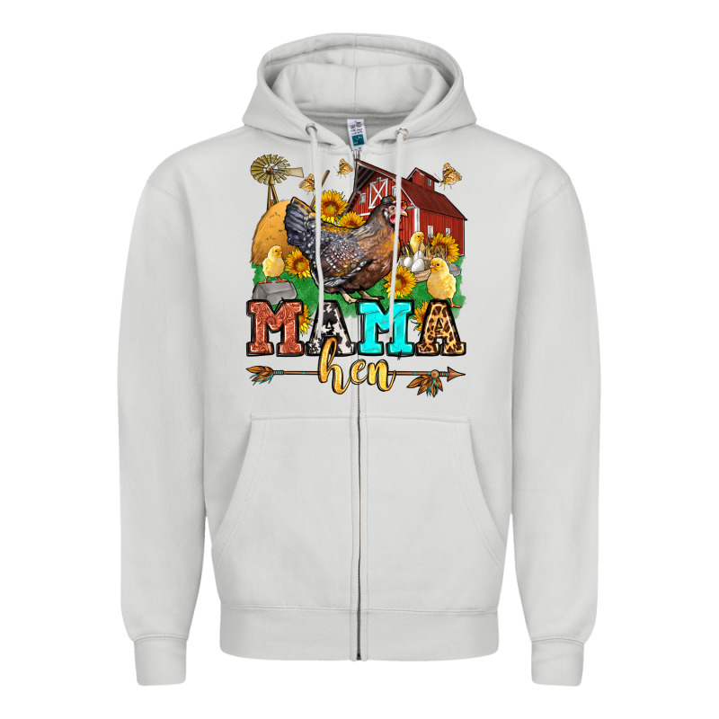 Mama Hen Western Olivia Zipper Hoodie by OliviaCreatesArt | Teevron