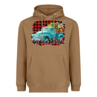 Toasted Coconut Tis The Season Christmas Truck Heavyweight Hoodie - FaDigitalArtStudio