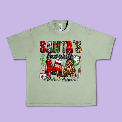 Santa's Favorite Ma Medical Assistant Urban Heavy Tee Designed By Jasminsmagicworld
