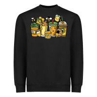 Black Honey bee coffee cups Heavyweight Sweatshirt - HowdyJamesFarm
