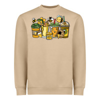 Mushroom Honey bee coffee cups Heavyweight Sweatshirt - HowdyJamesFarm