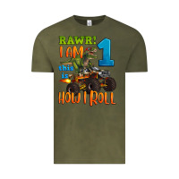 Vintage Olive rawr i am one this is how i roll Vintage Tee - Artiststas