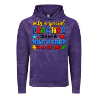 Cloud Purple only a special teacher can hear what a child can n Vintage Hoodie - Artiststas