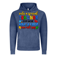 Vintage Denim only a special teacher can hear what a child can n Vintage Hoodie - Artiststas