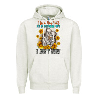 Oatmeal Heather i love you till my lungs give out Zipper Hoodie - OliviaCreatesArt