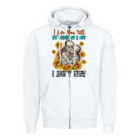 White i love you till my lungs give out Zipper Hoodie - OliviaCreatesArt