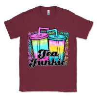Burgundy tea junkie Classic Tee - JahusDesignShop