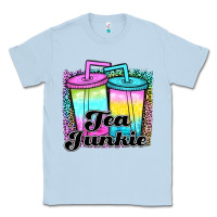 Dusty Blue tea junkie Classic Tee - JahusDesignShop