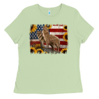 Matcha american th of july wolves Ladies Tee - Jasminsmagicworld
