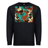 Black Serape Turquoise Glitter Cowhide  Tooled Leather  Tumbler Premium Sweatshirt - FaDigitalArtStudio