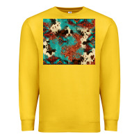 Lemon Serape Turquoise Glitter Cowhide  Tooled Leather  Tumbler Premium Sweatshirt - FaDigitalArtStudio