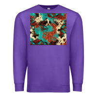 Purple Serape Turquoise Glitter Cowhide  Tooled Leather  Tumbler Premium Sweatshirt - FaDigitalArtStudio