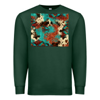 Sports Green Serape Turquoise Glitter Cowhide  Tooled Leather  Tumbler Premium Sweatshirt - FaDigitalArtStudio