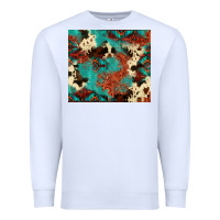 White Serape Turquoise Glitter Cowhide  Tooled Leather  Tumbler Premium Sweatshirt - FaDigitalArtStudio