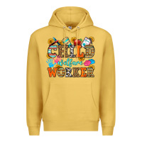 Antique Gold child welfare worker Premium Hoodie - OliviaCreatesArt